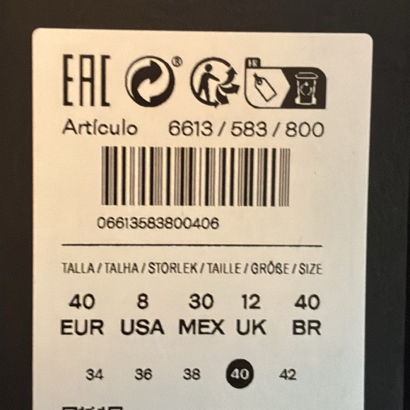 NWT. Massimo Dutti Black Viscose Blend Crepe Midi Dress. Size 8. - Picture 8 of 11